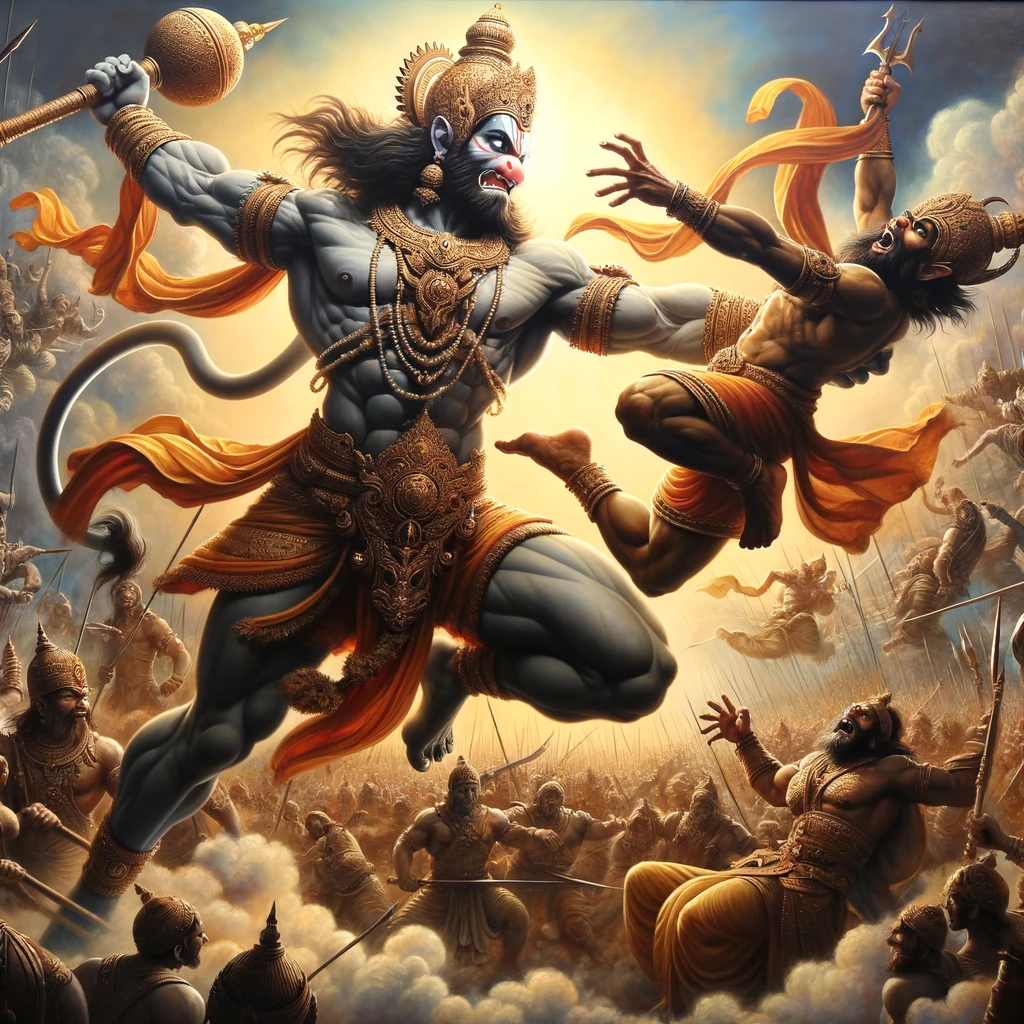 Hanuman Kills Nikumbha